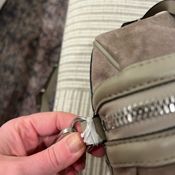 Rag & Bone Small Flight Bag in Grey Suede - Picture 6 of 8